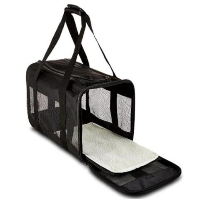 Custom Travel Airline Dog Backpack Factory Pet Carrier Bag Soft-Sided Pet Travel Carrier Mesh Light & Breathable