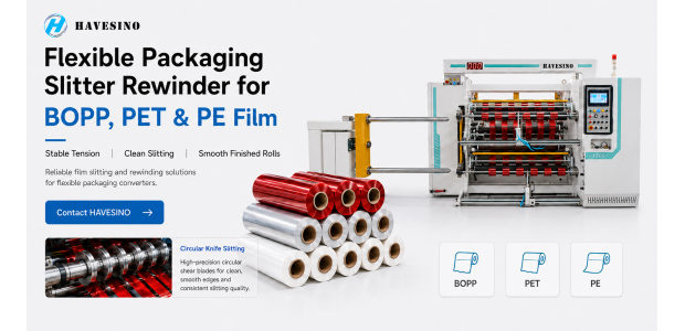 Flexible Packaging Slitter Rewinder for BOPP, PET and PE Film