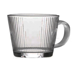 Transparent glass with handle