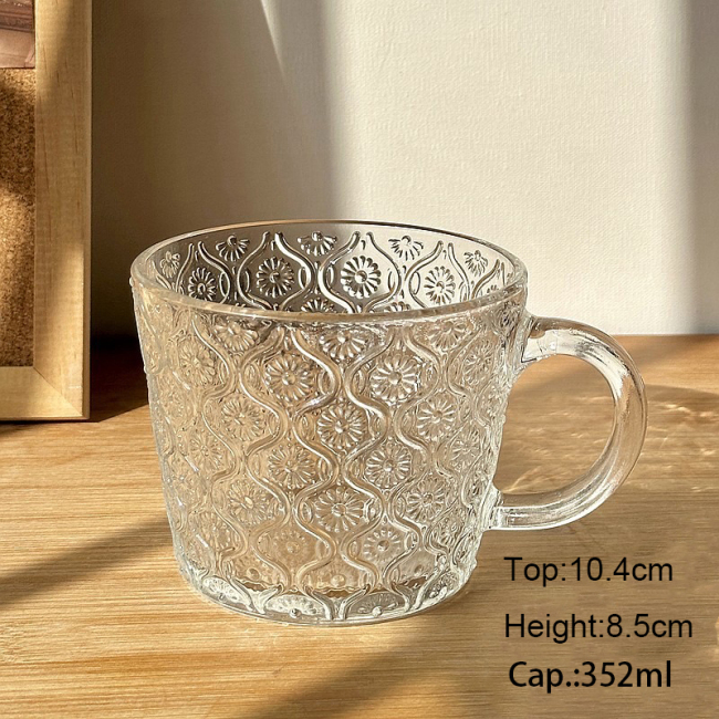 Glass with handle cup Glass with handle cup