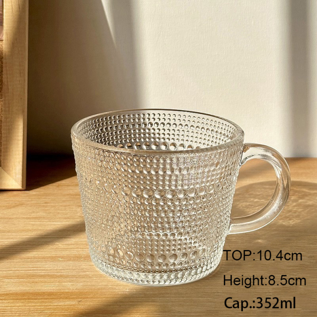 Glass with handle cup Glass with handle cup