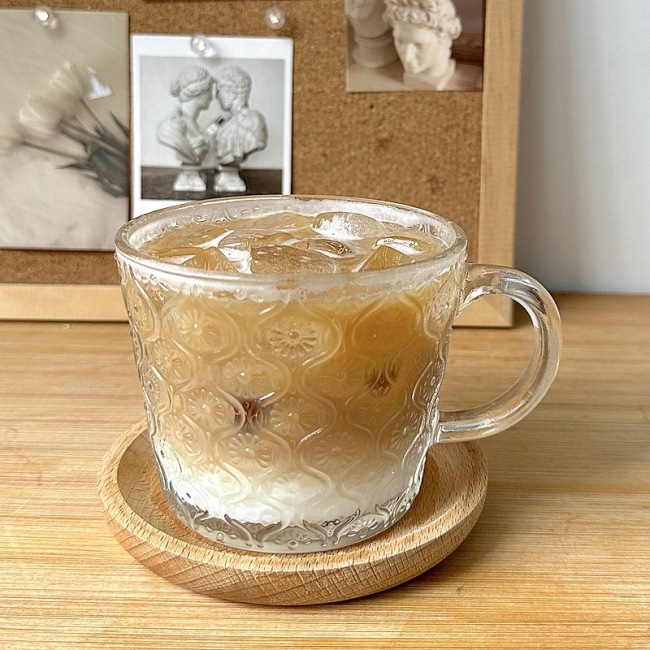 Glass with handle cup Glass with handle cup