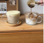 Glass with handle cup Glass with handle cup