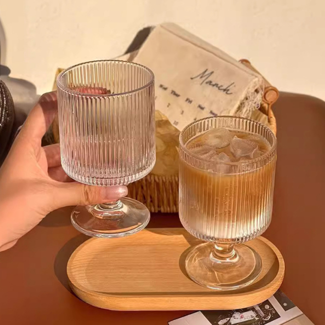  Sunflower embossed glass,juice glass