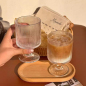  Sunflower embossed glass,juice glass