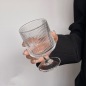  Sunflower embossed glass,juice glass
