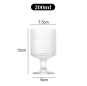  Sunflower embossed glass,juice glass