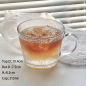 Transparent glass with handle Transparent glass with handle
