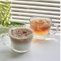 Transparent glass with handle Transparent glass with handle
