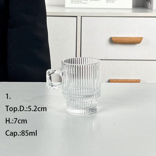 Glass with handle Water cup Glass with handle Water cup