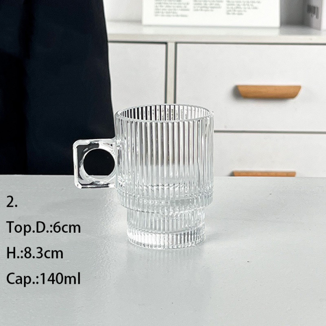 Glass with handle Water cup Glass with handle Water cup
