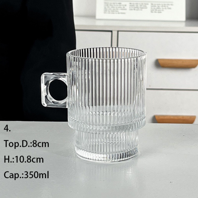 Glass with handle Water cup Glass with handle Water cup