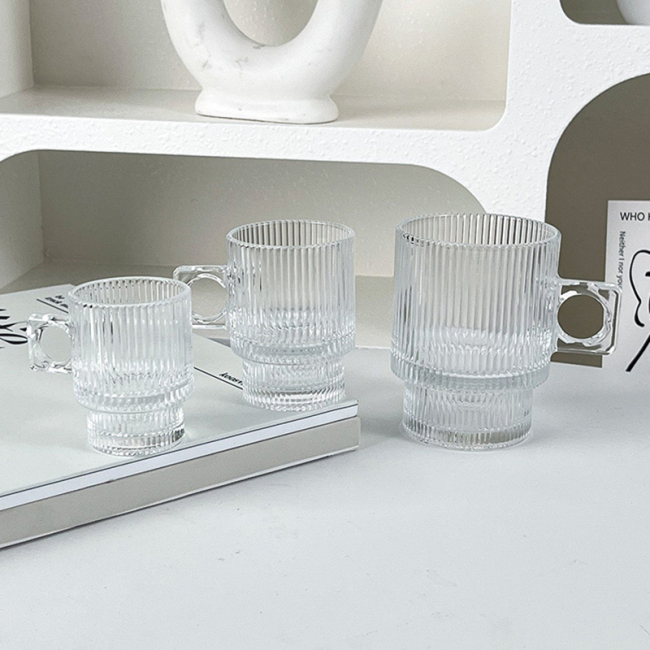Glass with handle Water cup Glass with handle Water cup