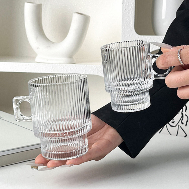 Glass with handle Water cup Glass with handle Water cup