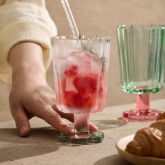 Color glass cups