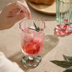 Color glass cups