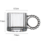 handle glass cup dessert coffee cup handle glass cup dessert coffee cup
