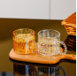 handle glass cup dessert coffee cup handle glass cup dessert coffee cup