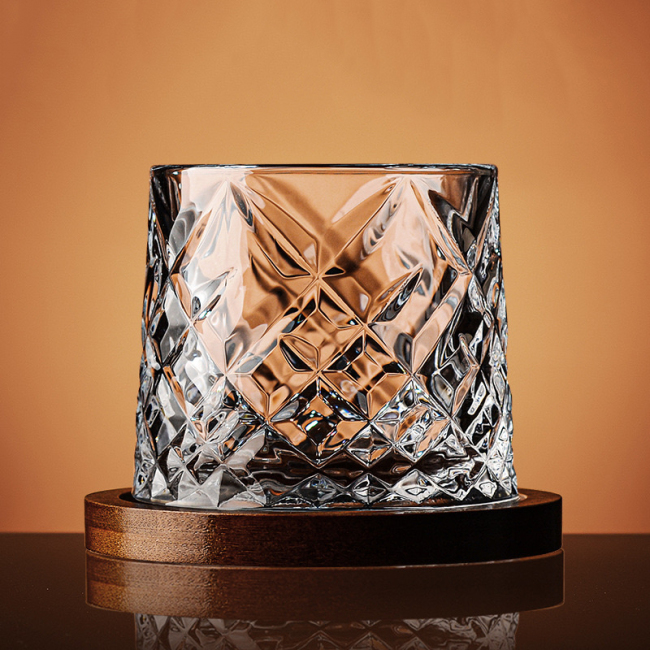 Tumbler glass rotating cup Tumbler glass rotating cup