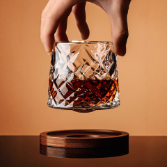 Tumbler  glass  rotating cup