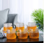 Wholesale Heat-resistant Simple Drinking Hammer pattern Glass Cup With Handle For Home Office
