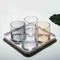 Glass water cup