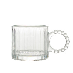 handle glass cup dessert coffee cup