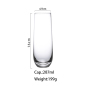 Glass champagne flute water cup
