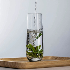 Glass champagne flute water cup