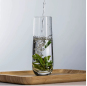 Glass champagne flute water cup