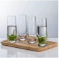 Glass champagne flute water cup