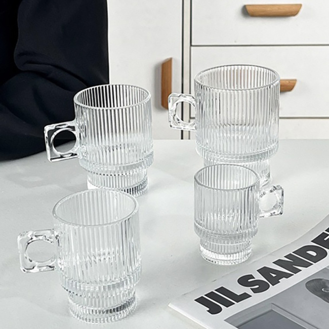 Glass with handle Water cup Glass with handle Water cup