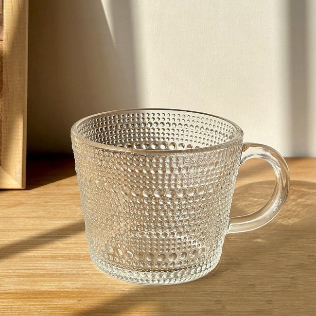 Glass with handle cup Glass with handle cup