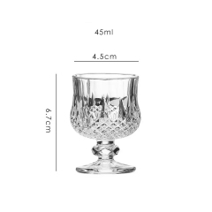 wine glass short foot liquor glass