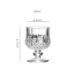 wine glass short foot liquor glass