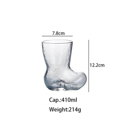 crystal shoe cup glass 