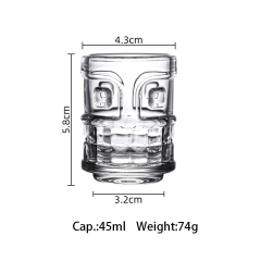  Coffee cup Ghost face shot glass Tiki cocktail glass