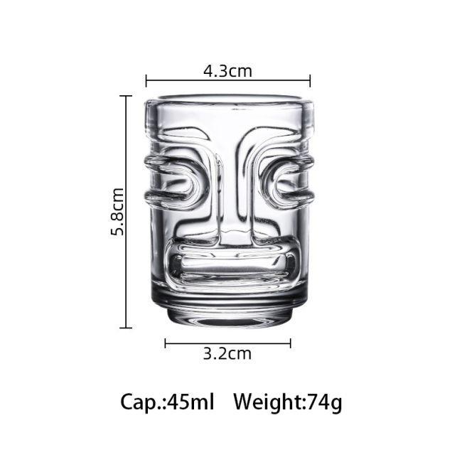 Coffee cup Ghost face shot glass Tiki cocktail glass Coffee cup Ghost face shot glass Tiki cocktail glass