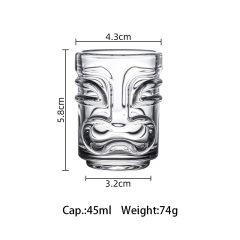  Coffee cup Ghost face shot glass Tiki cocktail glass