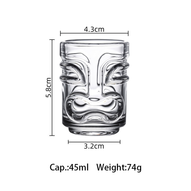 Coffee cup Ghost face shot glass Tiki cocktail glass Coffee cup Ghost face shot glass Tiki cocktail glass