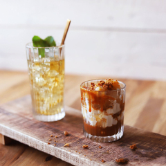 Glass Coffee Cup Ice Hockey Cup