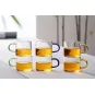 New Heat Resistant Unbreakable Milk Tea Water Coffee Handmade borosilicate glassware tumbler cups set