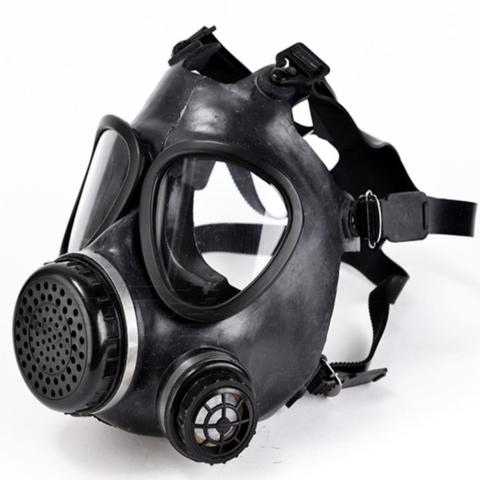 Самаўсмоктвальны фільтруючы процівагаз для пажарна-выратавальнай службы, гумовая маска для галаўных убораў, супрацьпажарная комплексная маска