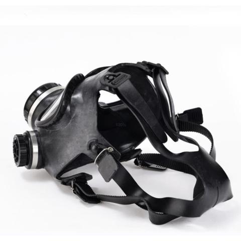 Masque à gaz à filtre auto-amorçant pour les secours en cas d'incendie, masque en caoutchouc pour couvre-chef, masque complet de protection contre les incendies