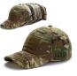 Chapeau de Camouflage de Jungle en plein air, chapeau de Baseball de Camouflage d'entraînement de Combat, casquette à visière avec étiquette Velcro