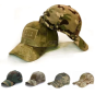Chapeau de Camouflage de Jungle en plein air, chapeau de Baseball de Camouflage d'entraînement de Combat, casquette à visière avec étiquette Velcro