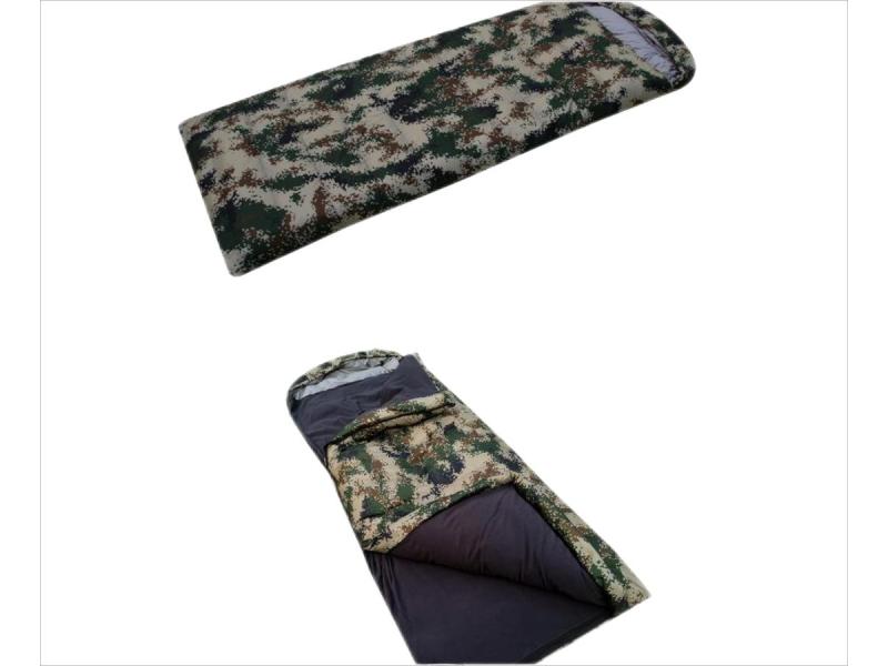 Saco de dormir militar desmontable y lavable para invierno y verano, de doble uso, grueso, cálido, forro polar, camuflaje