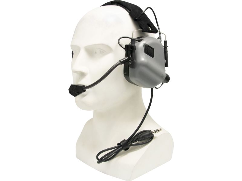 Taktiese skiet Elektronika Luisterbeskerming Headset Geraas, Klankisolasiebeskermingsbandmikrofoon