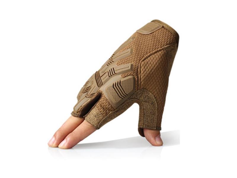 Camouflage de haute qualité combattant la main tactique à demi-doigt