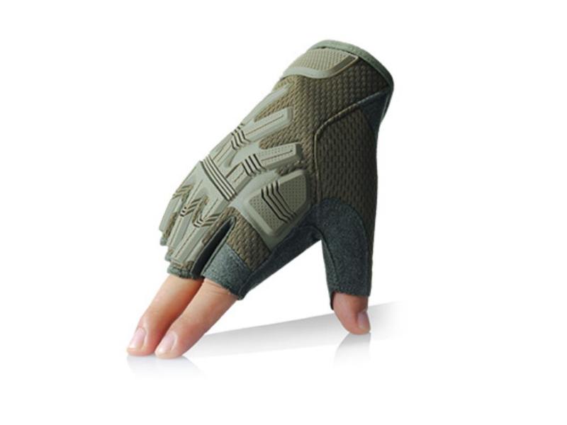 Camouflage de haute qualité combattant la main tactique à demi-doigt